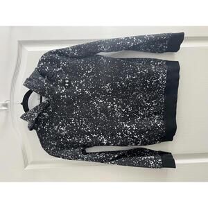 Under Armour Youth Black and White Speckled Hoodie Size Large